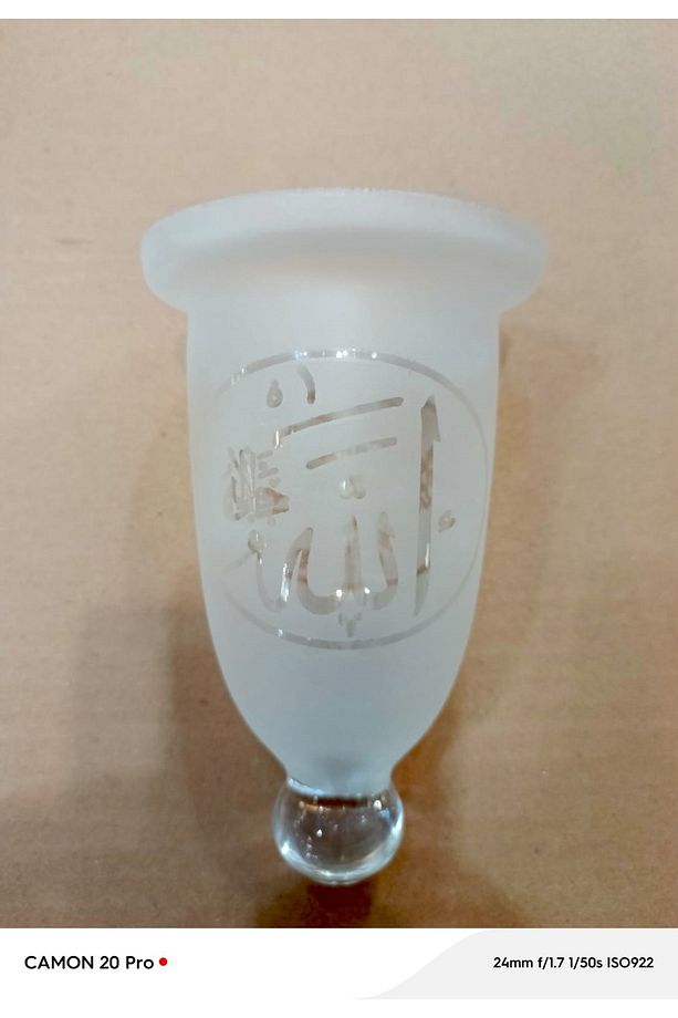 Kandil Avize Camı Mat LAFIZLI  BOY(16CM)XÇAP(10,5 CM) - 1