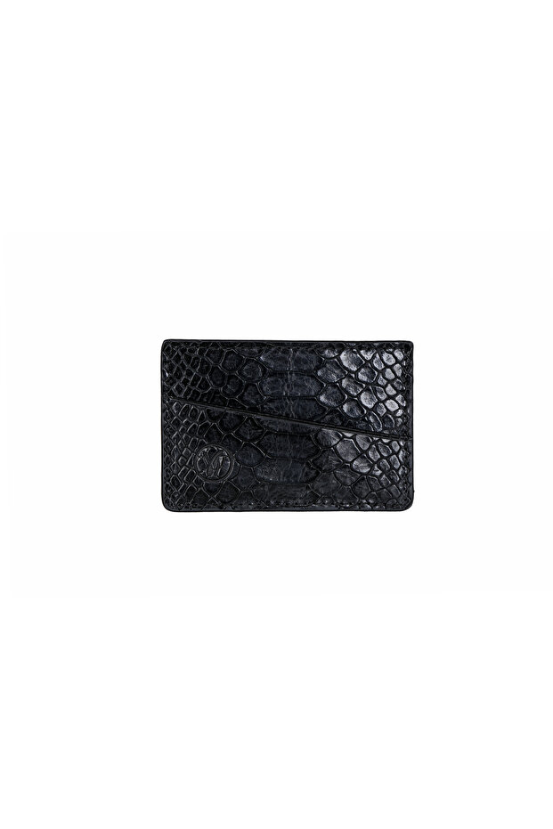 Black Leather Card Holder