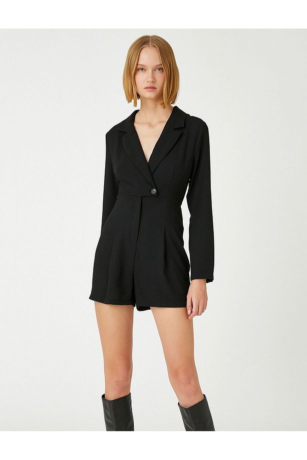 Blazer Şortlu Tulum - 2