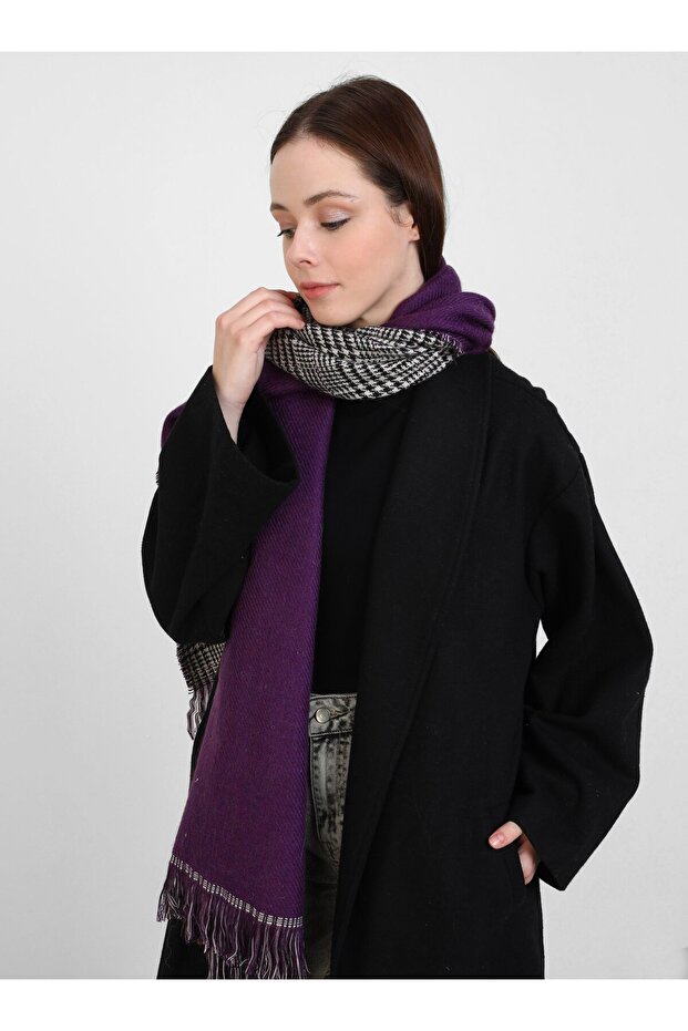 Şal de umăr Tuva violet - 3