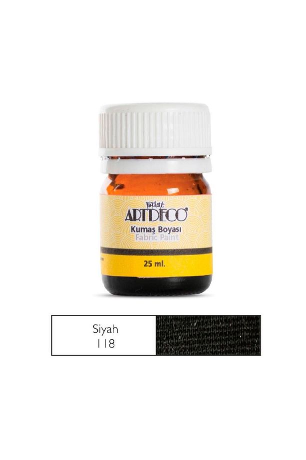 25 ml Siyah Kumaş Boyası 118 - 1