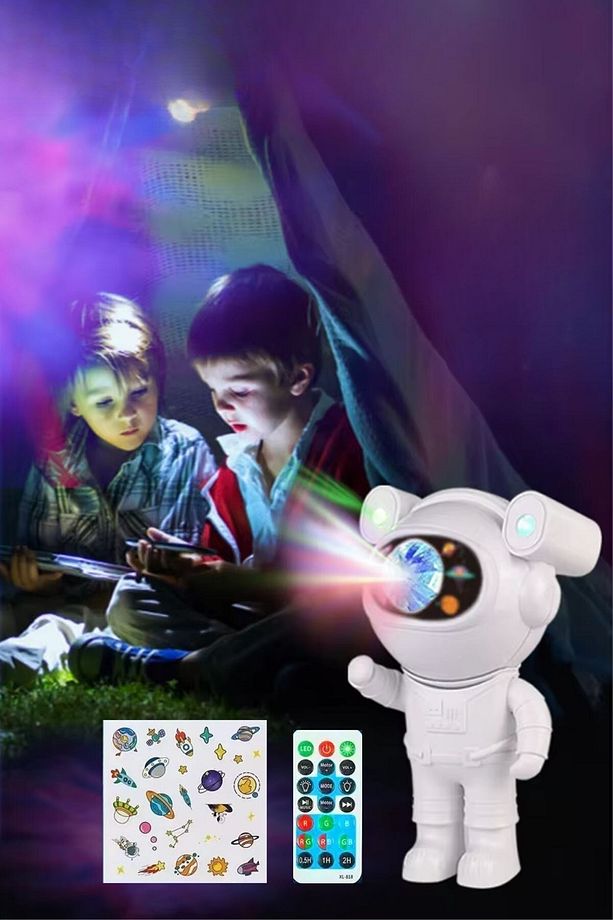 ® Stickerlı ,Kumandalı ASTRONOT Model Gece Lambası - 3