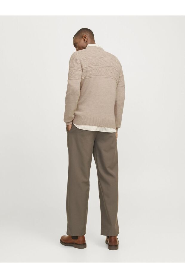 Strickpullover Einfarbig Strickpullover - 3