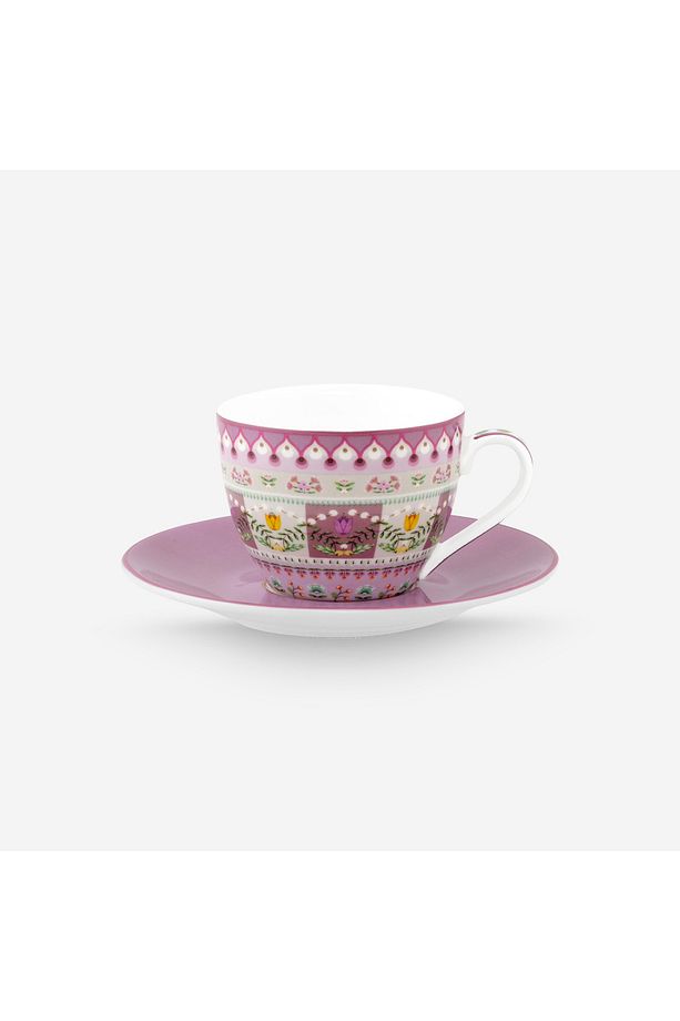 Lily & Lotus Mor Porselen Kahve Fincanı 120 ml - 1