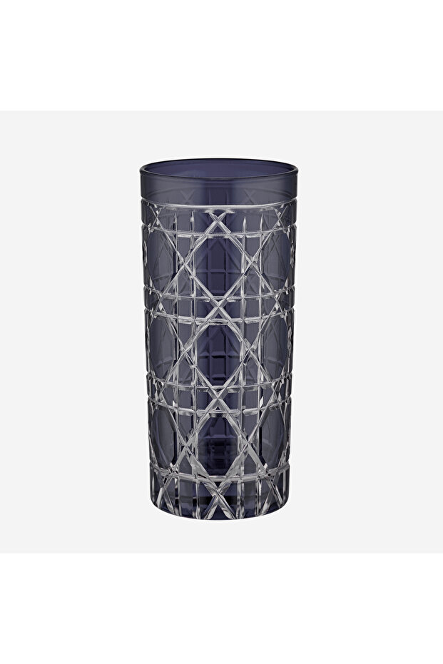Gloria Black Glass Water Glass 485 ml