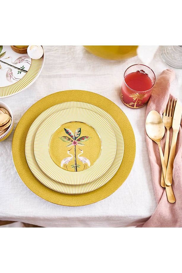 La Majorelle Sarı Porselen Yemek Tabağı 26,5 Cm - 2