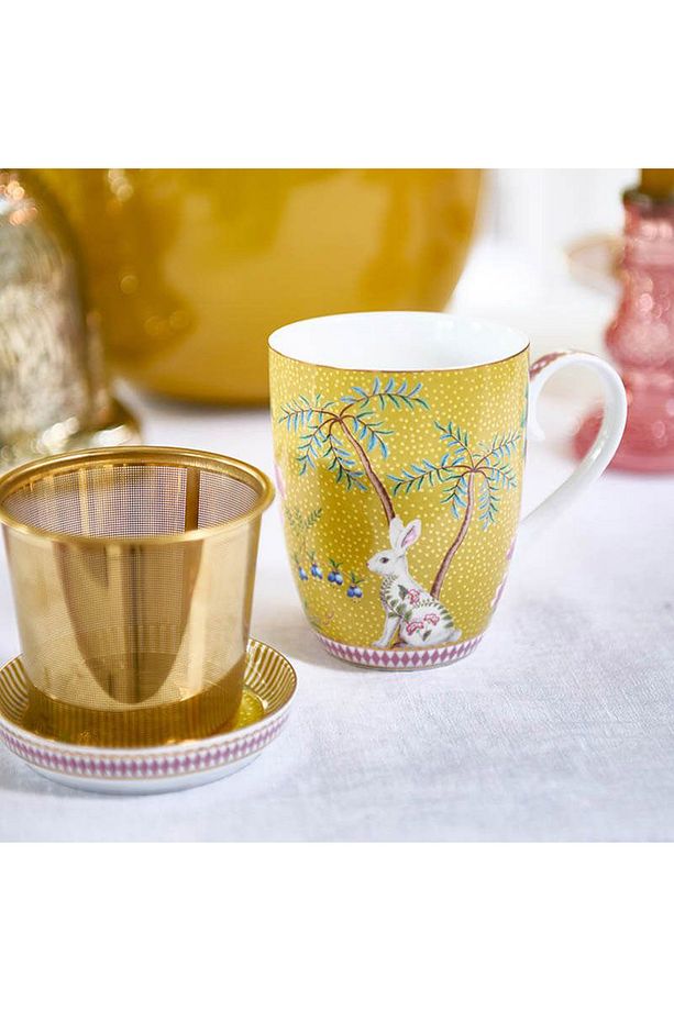 La Majorelle Sarı Porselen Çay Tabağı 9 Cm - 5