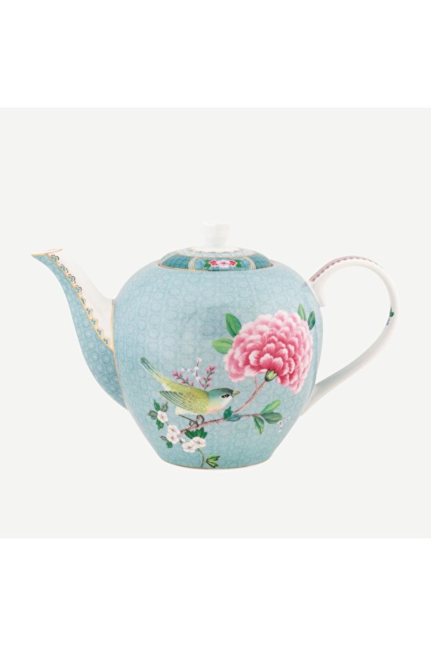 Blushing Birds Blue Porcelain Teapot 1600 ml