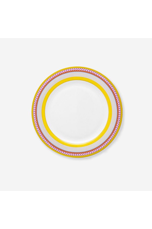 Chique Sarı Porselen Kahvaltı Tabağı 23 Cm - 1