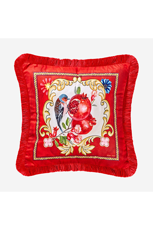 La Dolce Vita Red Velvet Decorative Pillow 45X45 cm