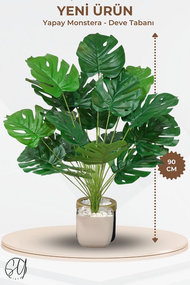 Yapay Deve Tabanı (MONSTERA AĞACI) 1.1 Metre - 4