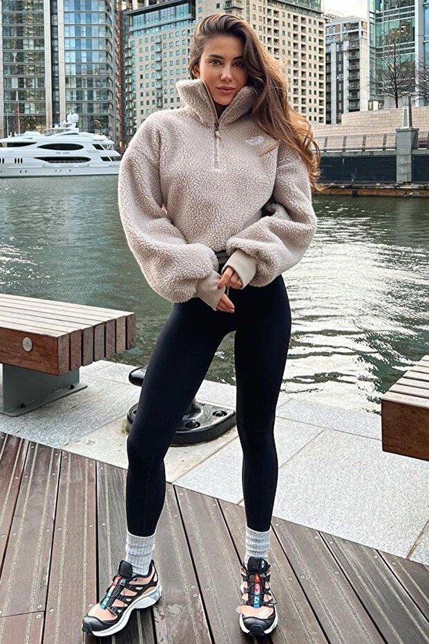Women's Black High Waist Leggings Mg2230