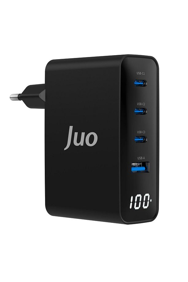 100w Gan Led Ekranlı 3 Type-c Usb-a Hızlı Şarj Cihazı Iphone & Macbook & Notebook Şarj Aleti - 1