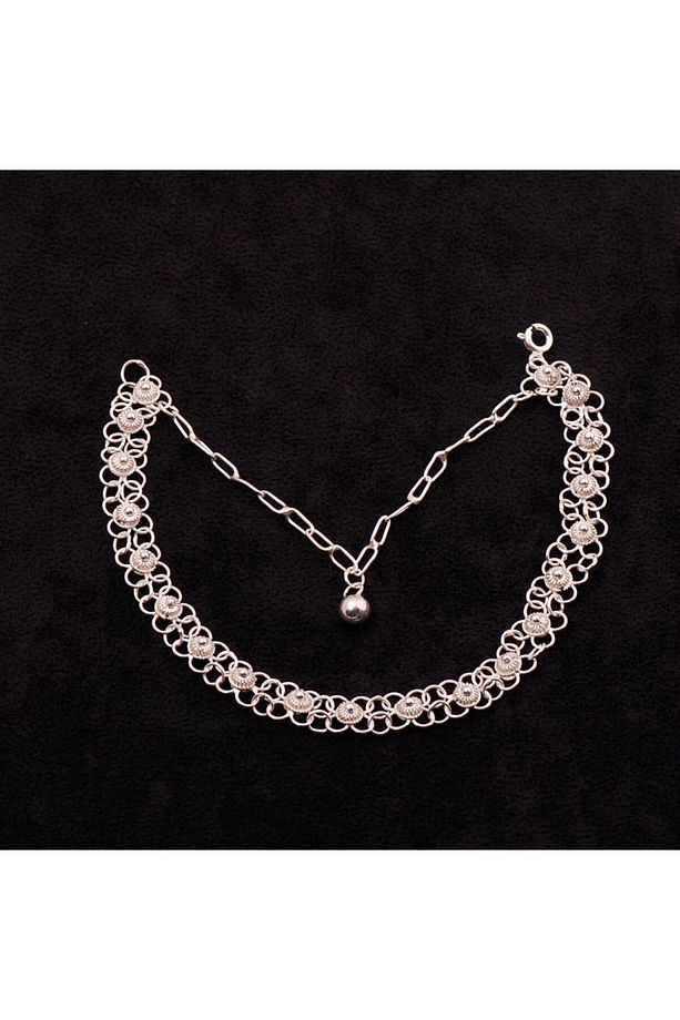 Yöresel Akıtma Kişniş Telkari Gümüş Set 1506 - 2