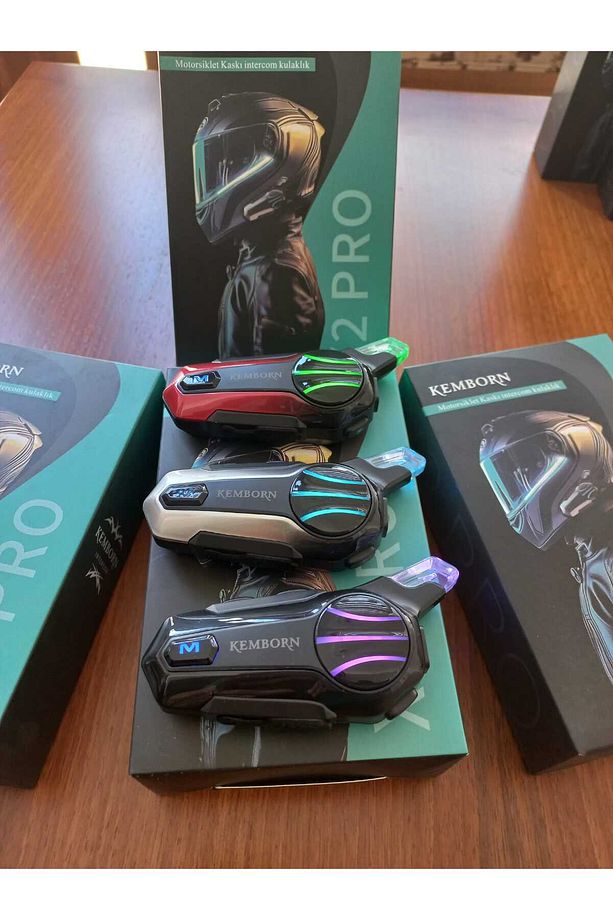 Motosiklet Kask Kulaklık Intercom Bluetooth 5.3 2 Kişilik 2adet Interkom Seti X2 Pro.moto... - 3