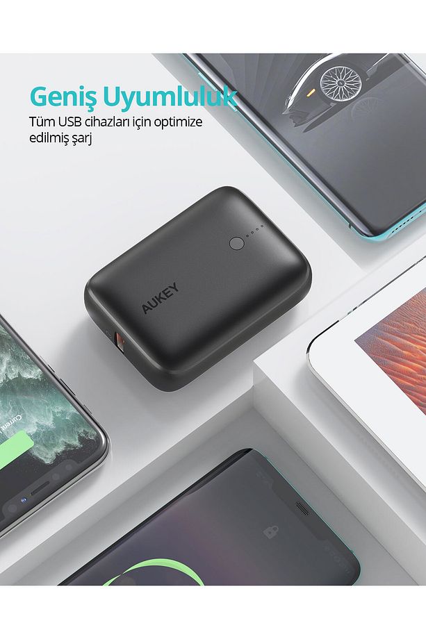 PB-N83S-BK 22.5W SCP, 18W PD ve QC 3.0 10000 mAh PD Mini Type-C Powerbank - 4