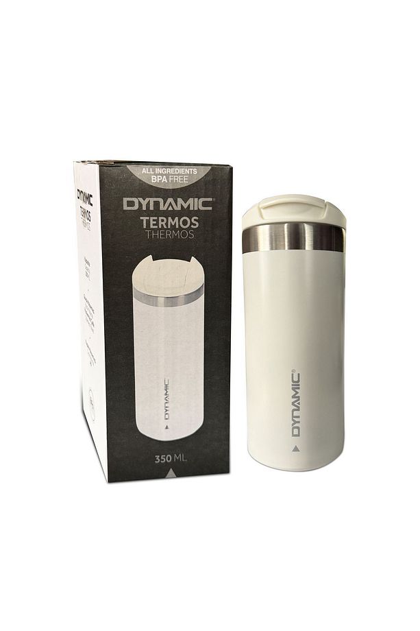 Dynamıc Paslanmaz Çelik Termos  350ML Siyah/Krem 2 Renk Seçeneği - 5