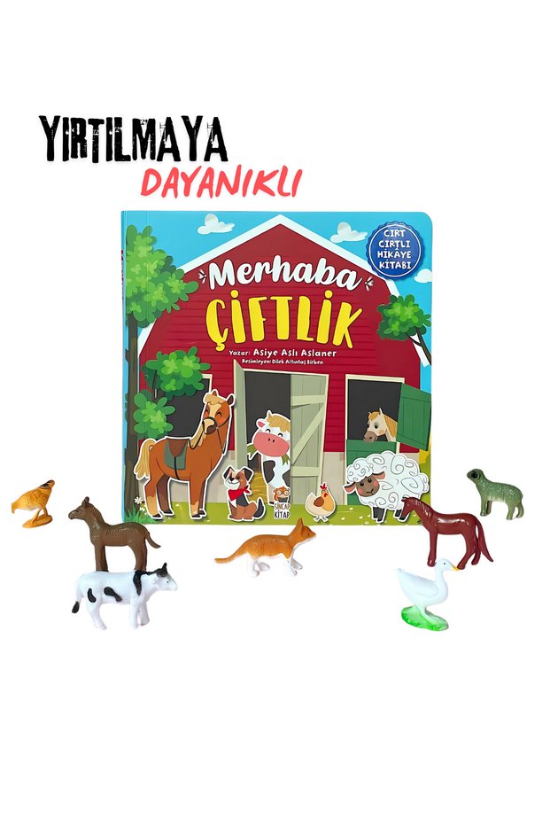 Hello Çiftlik Cırt Cırtlı Eğitici Hikaye ve Aktivite Kitabı 0-6 Years Old