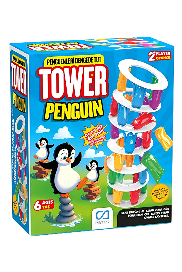 Penguin Balance Game Multiplayer Super Fun Educational Family Game for Ages 6
