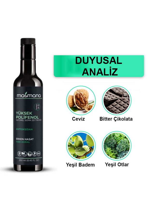 Yüksek Polifenollü Zeytinyağı 4x 250 ml (YENİ SEZON) - 6