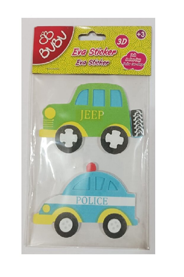 3D Eva Sticker - Vehicles - 1