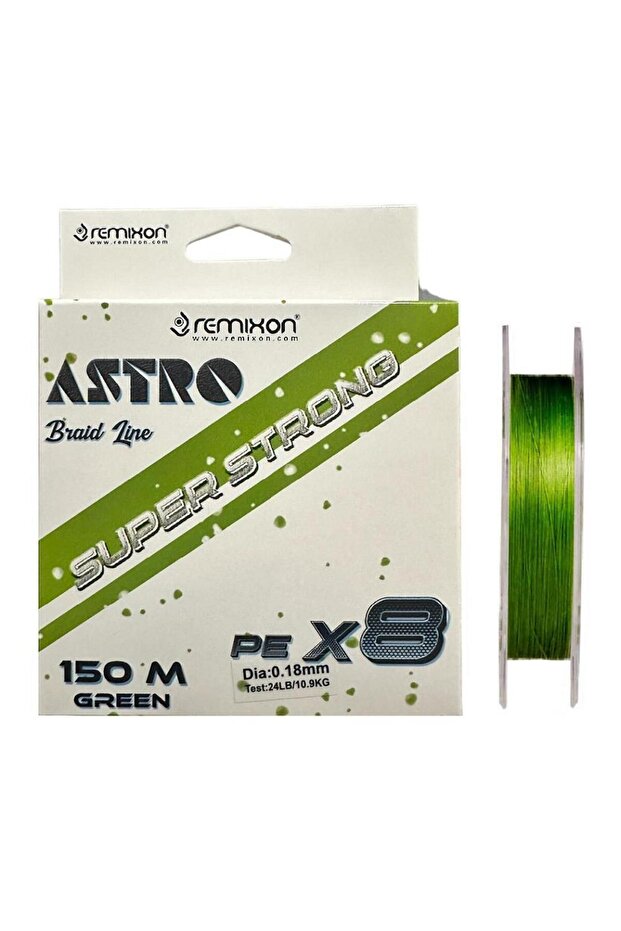 خط صيد Astro 8x 0.18mm 150m باللون الأخضر