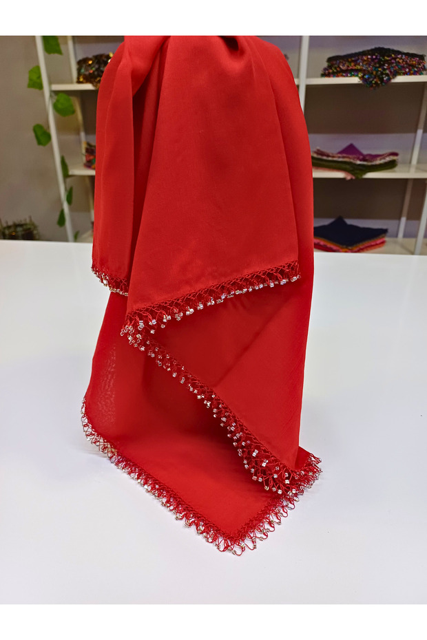 İğne oyalı tülbent - 2