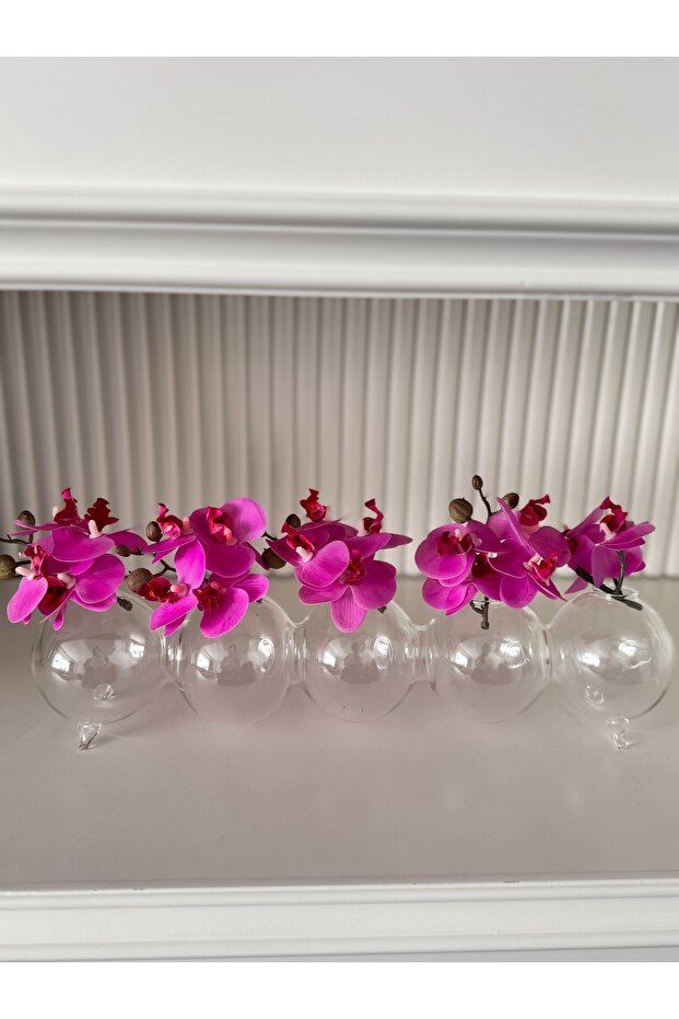 Tırtıl Vase Blown Glass 5 Pcs