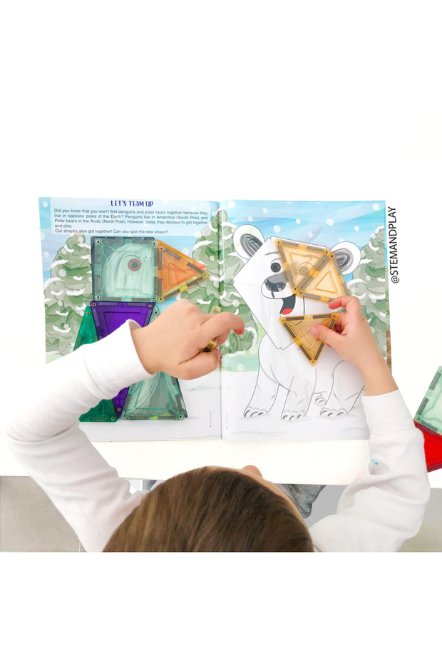 Activity book for magnetic construction sets - 4