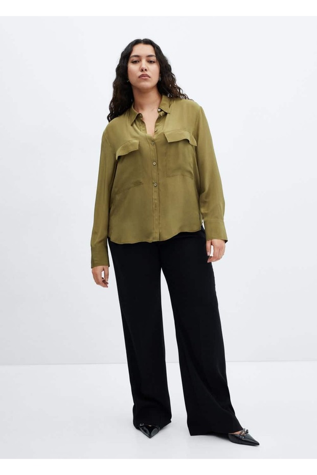 Cepli dökümlü gömlek - 8
