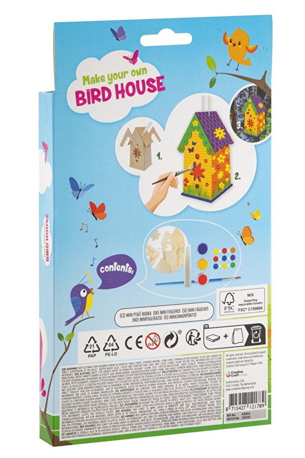 Mini birdhouse with popcorn - 2