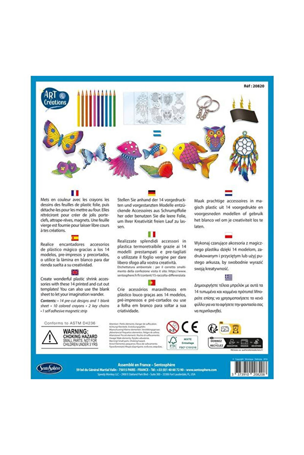 Magic plastic creative kit - Keychains and magnets - 3
