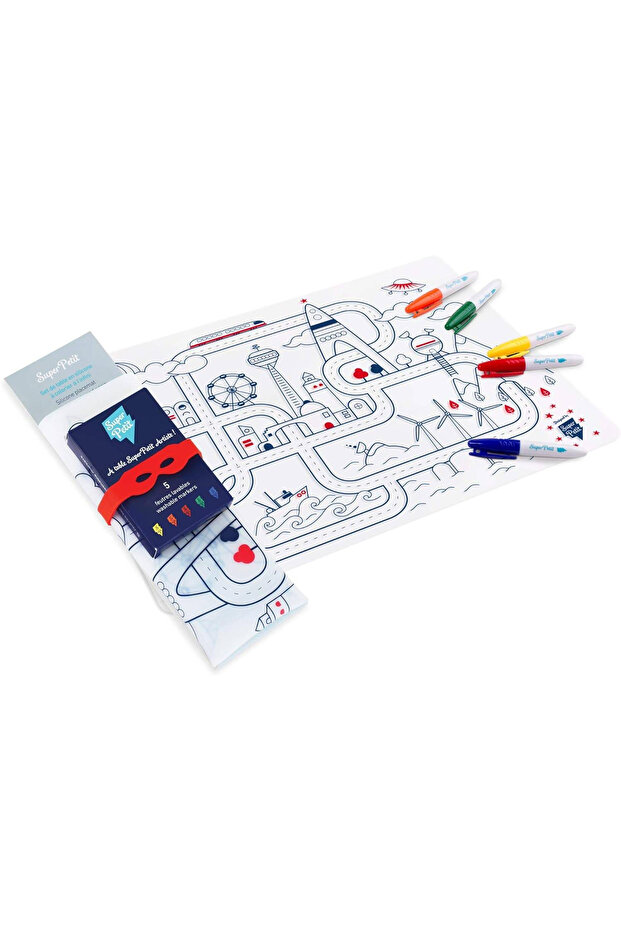 Silicone coloring sheet - CIRCUIT - 1