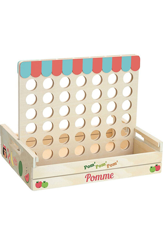 Dřevěná logická hra - Spoj 4 - 2