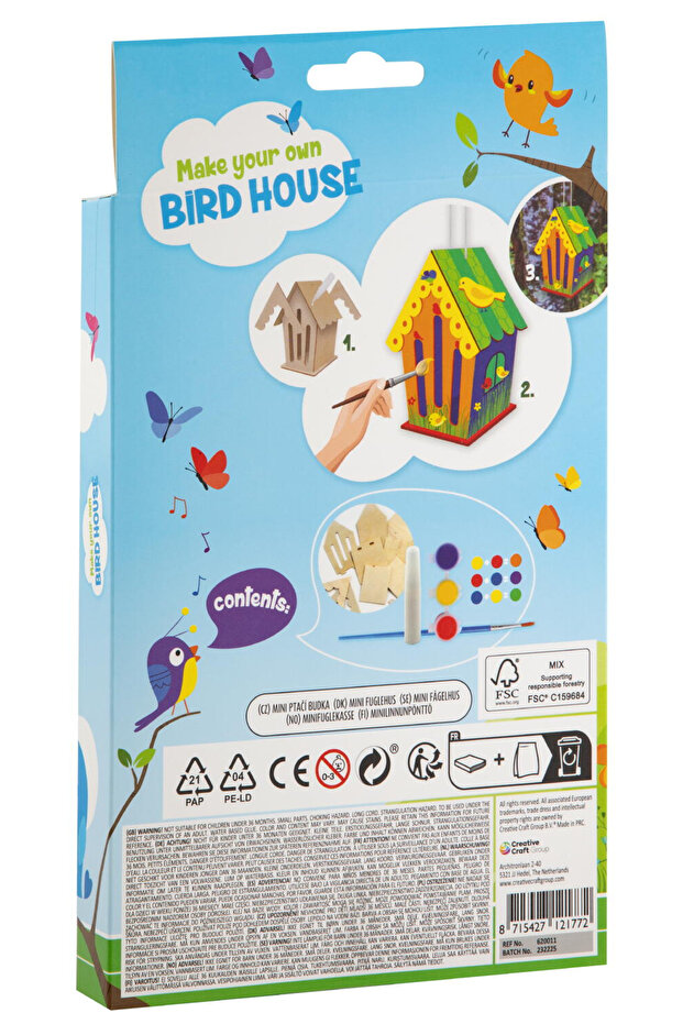 Grafix Mini casuta pasarilor - Set creativ - 2