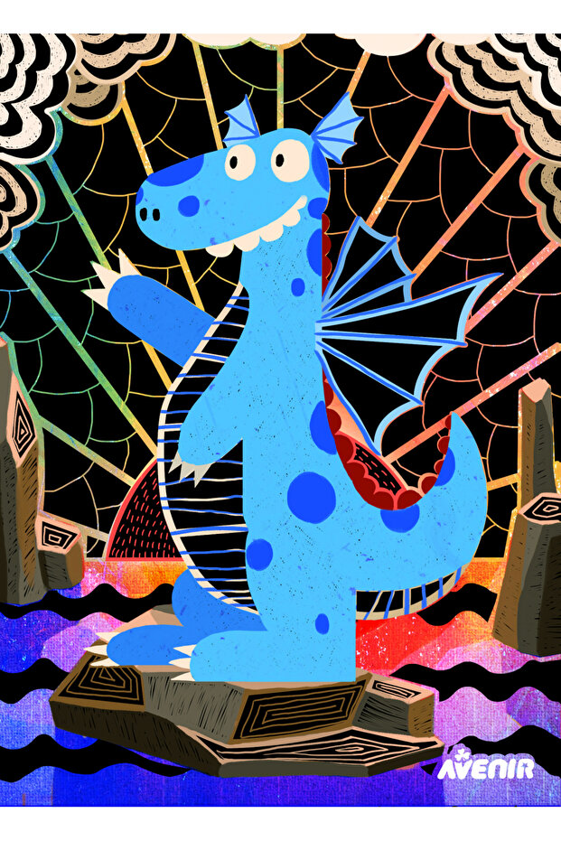 Scraper Set - 4 Magic Dragons - 6