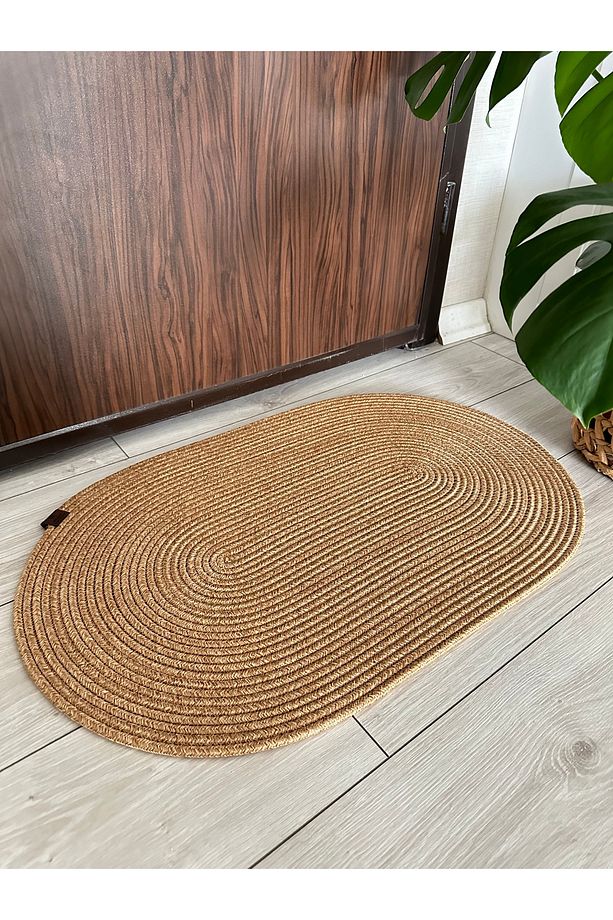 Jüt, Hasır Desenli Kapı Önü, Paspas, Banyo Paspası, Balkon Paspası Hasır Halı, jüt Paspas - 2