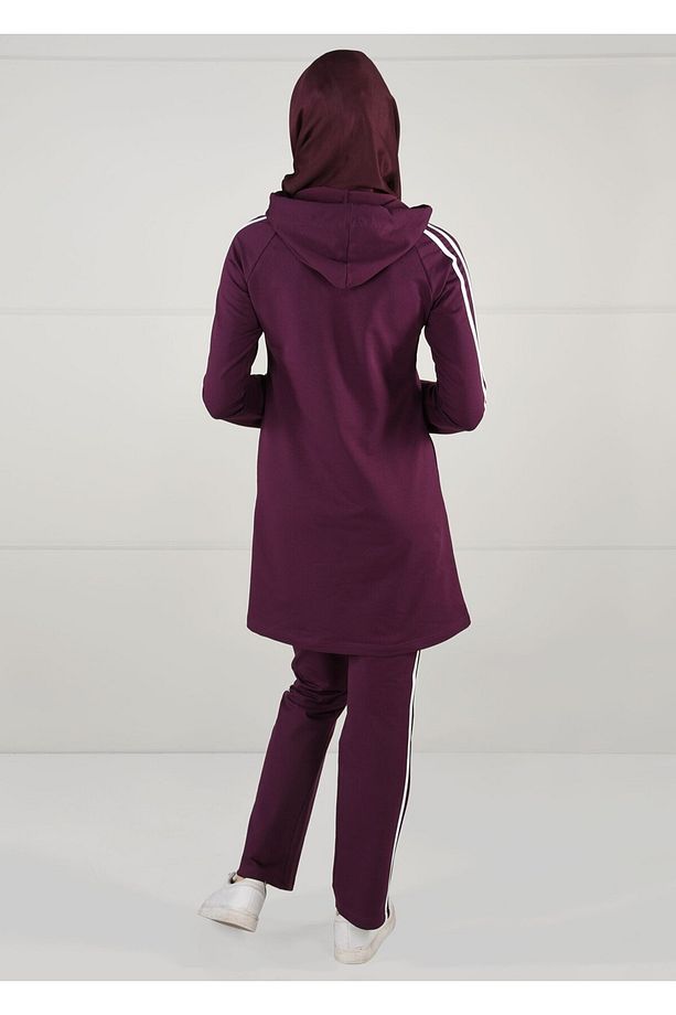 T 0051 Bwest-çizgi Detaylı Eşofman Tunik - 3