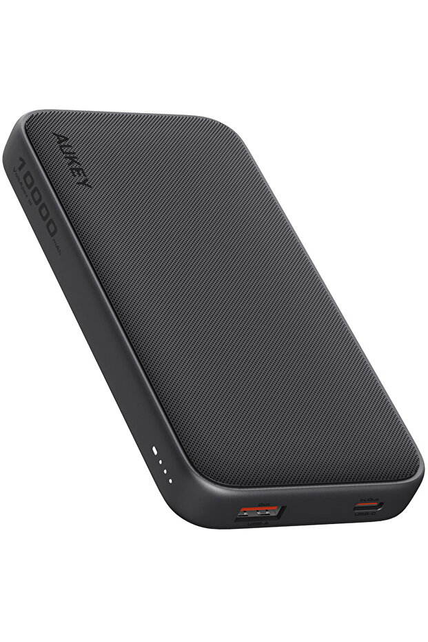 PB-Y46 Spark Go 10,000mAh, 15W PD, Fast Charging Power Bank,1xUSB-A and 1xUSB-C, Gray.