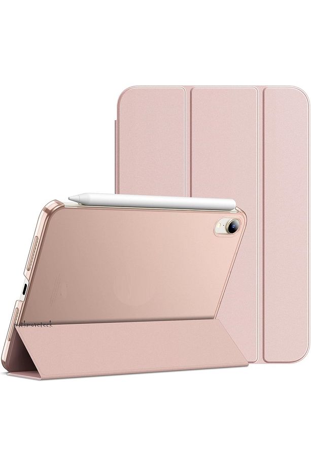Apple Ipad Mini 7 Kılıf Akıllı Smart Uyku Modlu Standlı Şeffaf Smart Kapak A2993 A2995 A2996 A17pro - 1