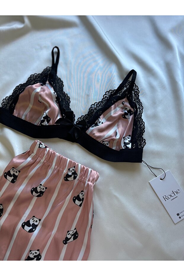 Ayıcık detaylı gecelik - 5