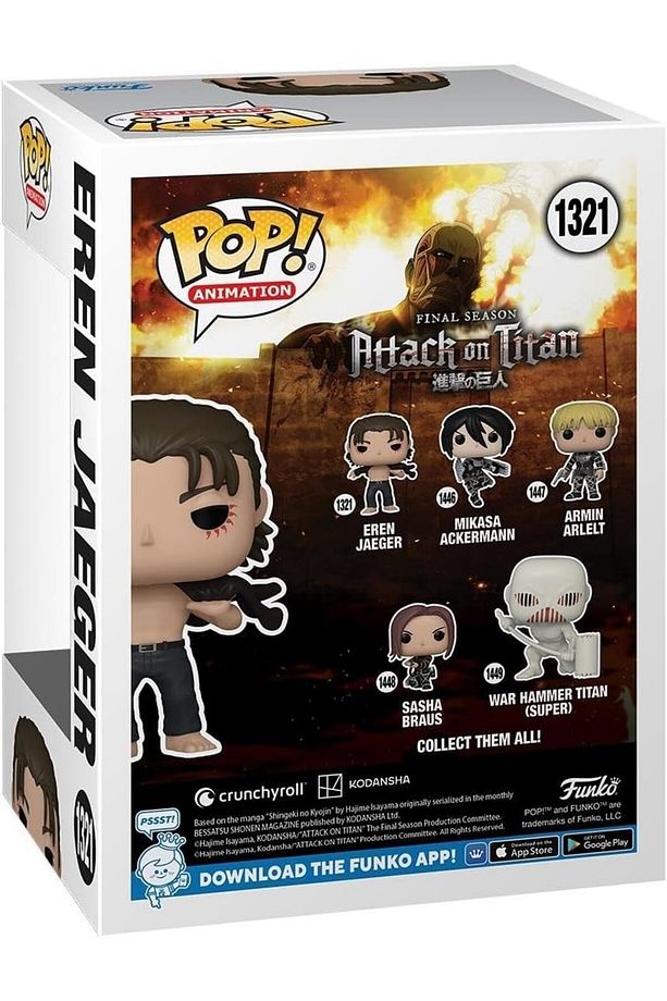 Pop Animation: Attack on Titan - Eren Jeager #1321 Figür - 3