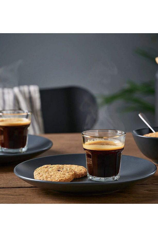 6 Adet Espresso Bardağı Yükseklik 7 Cm İkea 6'lı Set Cam Bardak Şeffaf Hacim: 100 ml - 2