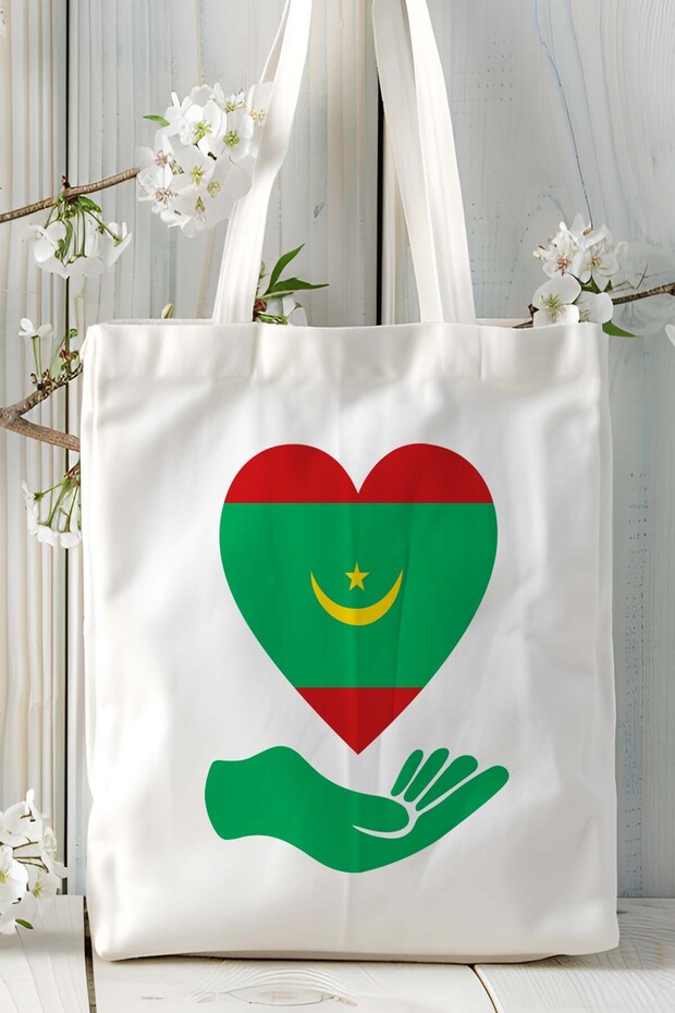 Moritania Mauritania Flag Printed Cloth Bag Shoulder Bag Model