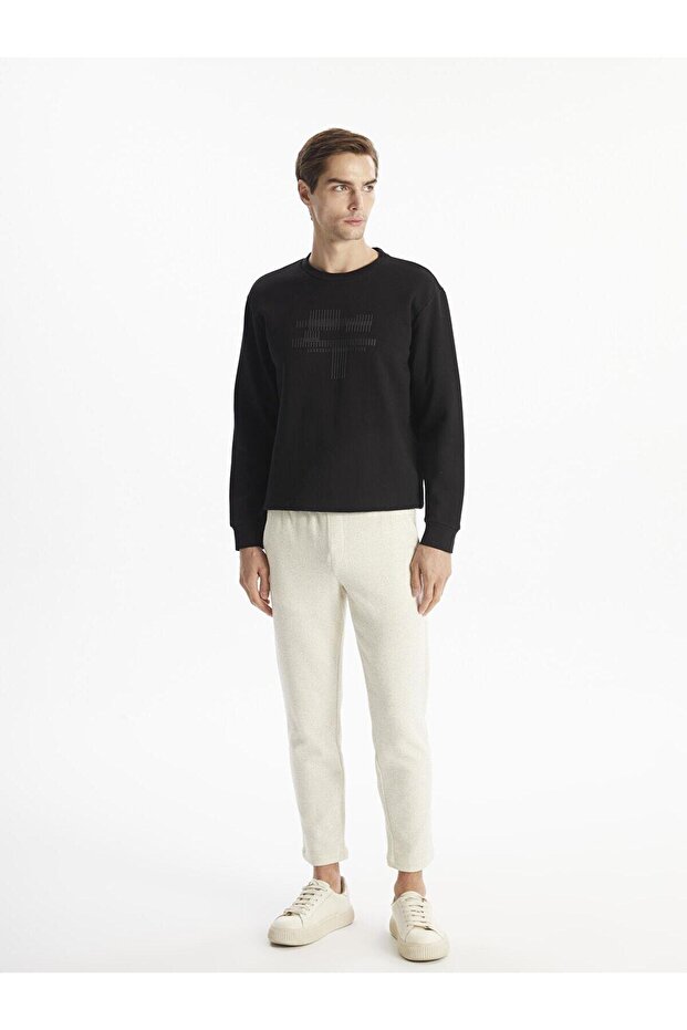 LCW Vision  Bisiklet Yaka Uzun Kollu Baskılı Erkek Sweatshirt - 2