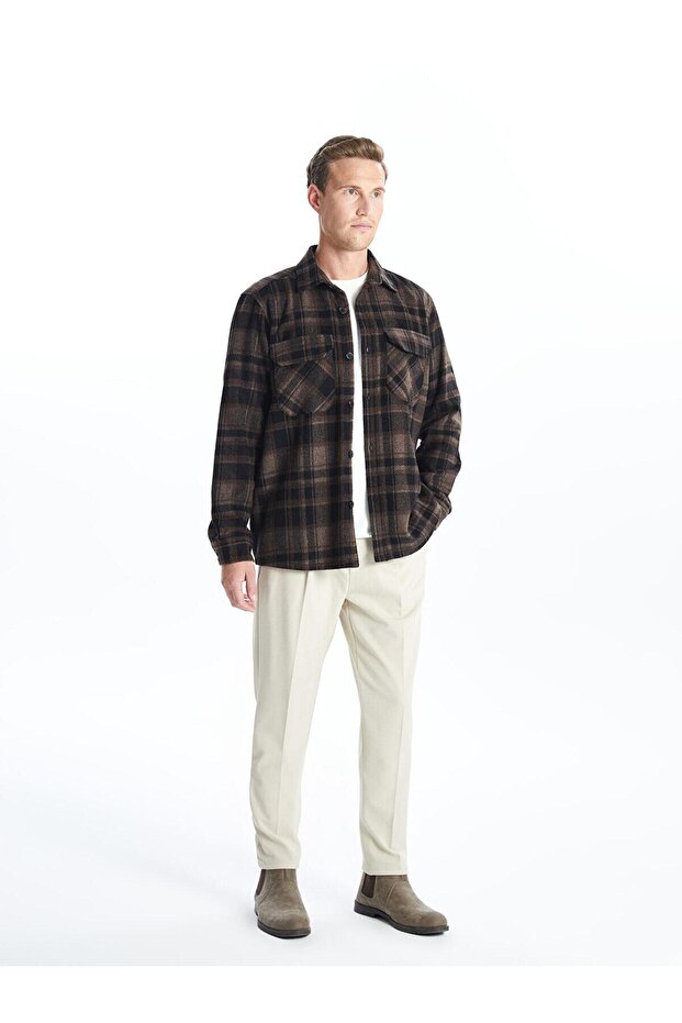 SOUTHBLUE Ekoseli Regular Fit Uzun Kollu Ekose Erkek Oduncu Gömlek (W4) - 2