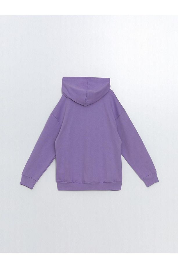 LCW Kids Kapüşonlu Kız Çocuk Kalın Sweatshirt - 3