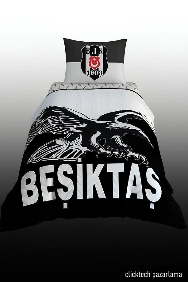 Beşiktaş Tek Kişilik 4 Mevsim Set - 5 Parça - 1