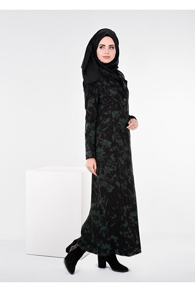 معطف منقوش - موديل 1041 - 2