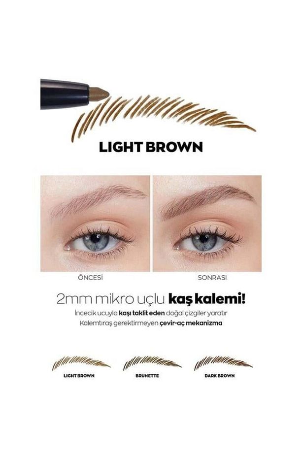 Micro Fine Kaş Kalemi. Light Brown - 2